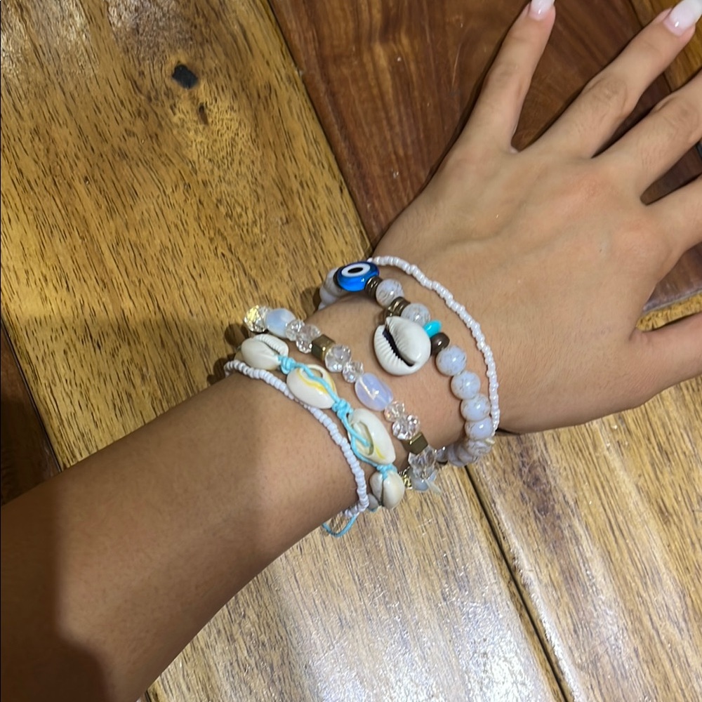 Blue and White pattern bracelet combo
